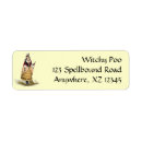 Search for witch cat return address labels Vintage