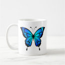 Search for blue butterfly wings mugs Illustration