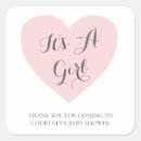 Search for baby shower for girl stickers It's a girl