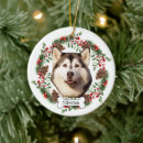 Search for husky christmas tree decorations Dog