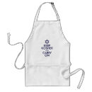 Search for keep calm and carry on aprons Funny