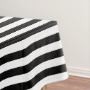 Search for black and white stripe tablecloths Modern