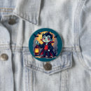 Search for cartoon vampire badges Trick or treat