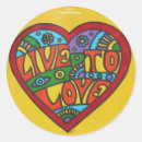 Search for hippie love stickers Colorful