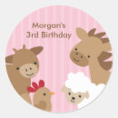Search for pink farm animal stickers Girl