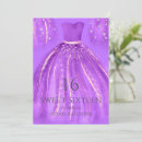 Search for mermaid sweet 16 invitations Purple