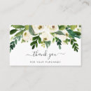 Search for thank you for your purchase business cards Floral