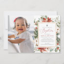 Search for red christening invitations Elegant