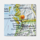 Search for international map magnets Studio shot