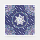 Search for blue christmas napkins Vintage