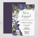 Search for skull engagement party invitations Dark