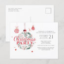 Search for red baubles invitations Watercolor