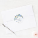Search for hydrangeas wedding stickers Blue and white