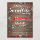 Search for red snowflake invitations Baby its cold outside