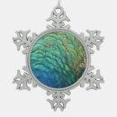 Search for peacock feather christmas tree decorations Green