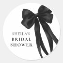 Search for black ribbon stickers Bow bridal shower