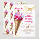 Search for ice cream scoop birthday invitations Here's the scoop