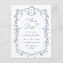 Search for vintage postcards wedding stationery Dusty blue