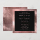 Search for faux gold foil wedding invitations Black