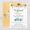 Search for teal sunflower invitations Turquoise