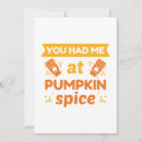Search for a latte thank you cards Pumpkin spice
