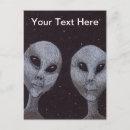 Search for alien abduction postcards Flying saucer