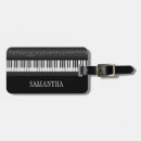 Search for music luggage tags White