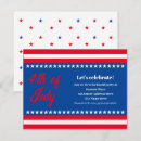 Search for red white and blue party invitations Star