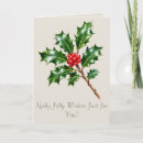 Search for nature inspired christmas cards Red berries
