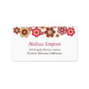 Search for birth announcement return address labels Flowers