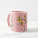 Search for pretty bird mugs Watercolor