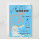 Search for funny dinosaur birthday invitations Blue