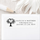 Search for black and white heart return address labels Trendy