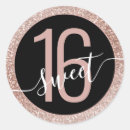 Search for black and gold sweet 16 stickers Pink