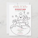 Search for birthday christmas invitations Santa