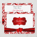 Search for red swirls invitations Red and white