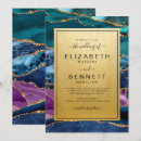 Search for purple and teal wedding invitations Chic