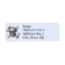 Search for skull return address labels Modern