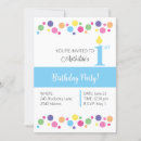Search for circles birthday invitations Rainbow