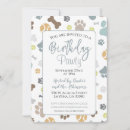 Search for dog paw print birthday invitations Pawty