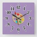 Search for artist palette clocks Brush