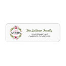 Search for flower wreath return address labels Cute