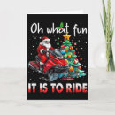 Search for snowmobiling cards Santa