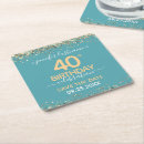 Search for 40th birthday save the dates Gold