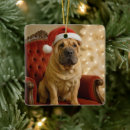 Search for shar pei christmas tree decorations Cute