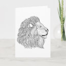 Search for lion head cards Zen doodle style