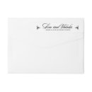Search for love and thanks return address labels Typography
