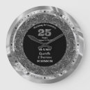 Search for silver wedding anniversary clocks Couple