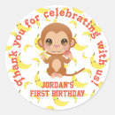 Search for monkey with banana stickers Cartoon
