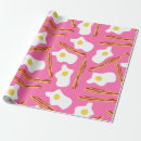 Search for bacon and eggs wrapping paper Cute